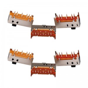 Przełącznik slajdów ss25d01 podwójny-Rząd 12-Przełącznik przesuwania pinów elektroniczny produkt mikro pionowy